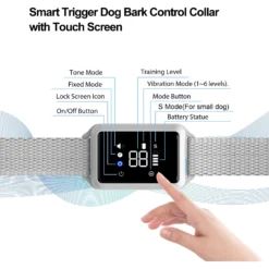 Petdiary Smart Bark Dog Bark Collar With Touch Screen, Small -Pawsphoria Sales Store 346416 PT3. AC SS1800 V1646790150