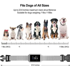 Petdiary Smart Bark Dog Bark Collar With Touch Screen, Small -Pawsphoria Sales Store 346416 PT6. AC SS1800 V1646783864