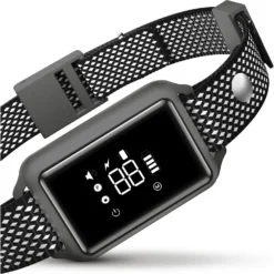 Petdiary Smart Bark Waterproof Static Dog Bark Collar, Small, Dark Gray