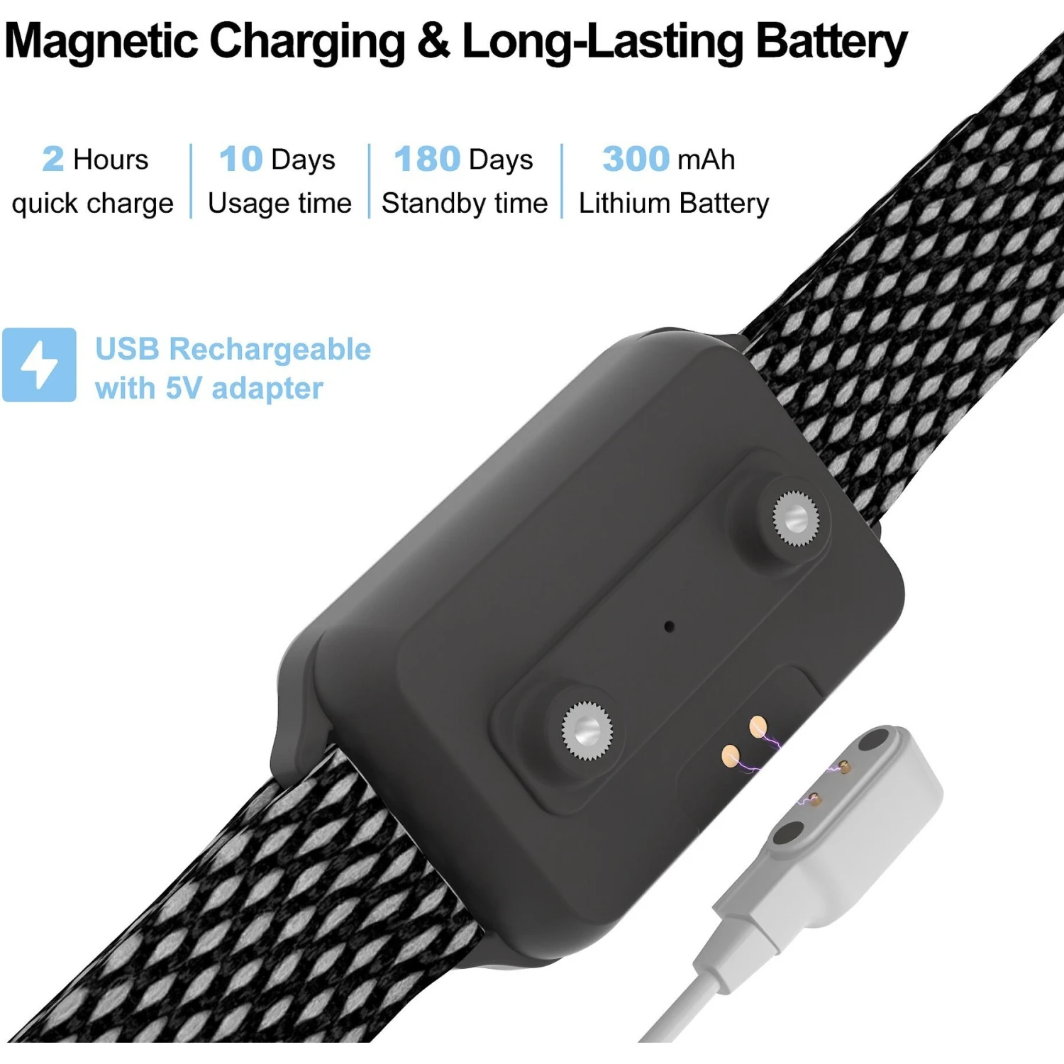 Petdiary Smart Bark Waterproof Static Dog Bark Collar, Small, Dark Gray 7 Petdiary Smart Bark Waterproof Static Dog Bark Collar, Small, Dark Gray - Image 7