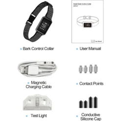 Petdiary Smart Bark Waterproof Static Dog Bark Collar, Small, Dark Gray 17 Petdiary Smart Bark Waterproof Static Dog Bark Collar, Small, Dark Gray -Pawsphoria Sales Store 346418 PT8. AC SS1800 V1646778909