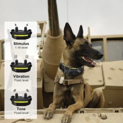 PATPET P910 Military Professional 3000-ft Remote Vibrating Dog Training Collar, Black -Pawsphoria Sales Store 346424 PT3. AC SS1800 V1637608378