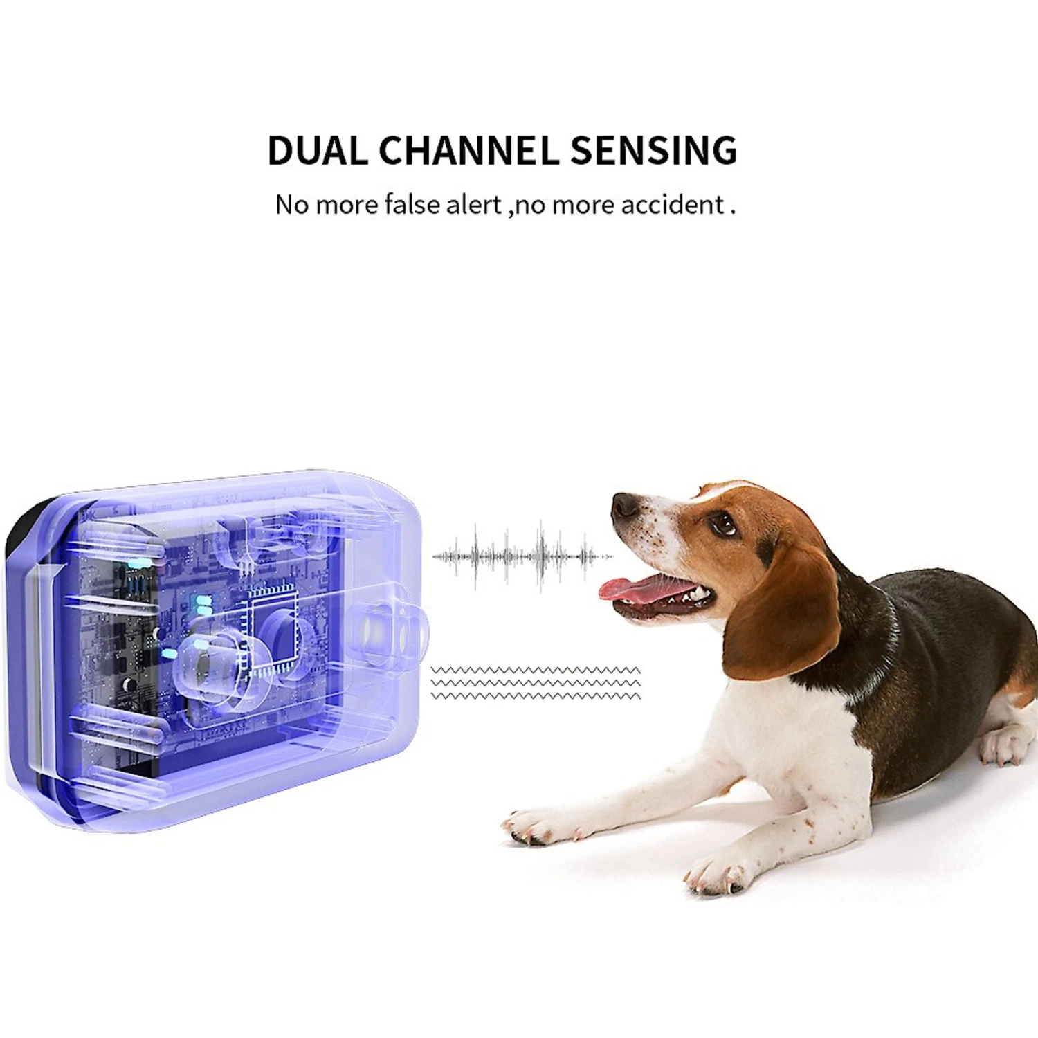 PATPET Premium Waterproof Visualized Automatic Bark Training Collar 7 PATPET Premium Waterproof Visualized Automatic Bark Training Collar - Image 7