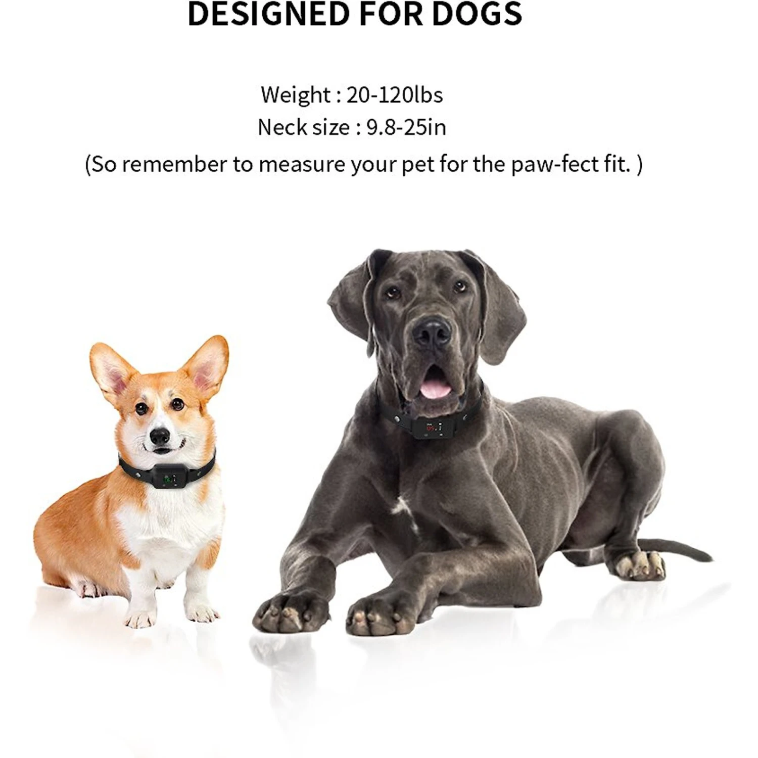 PATPET Premium Waterproof Visualized Automatic Bark Training Collar 8 PATPET Premium Waterproof Visualized Automatic Bark Training Collar - Image 8