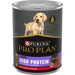 Purina Pro Plan Sport Development Puppy High Protein Beef & Rice Wet Dog Food, 13-oz Can, Case Of 12