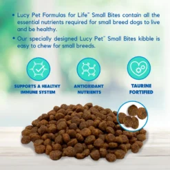 Lucy Pet Products Duck Pumpkin & Quinoa Small Bites Dog Food, 4.5-lbs Bag -Pawsphoria Sales Store 353157 PT3. AC SS1800 V1641586363
