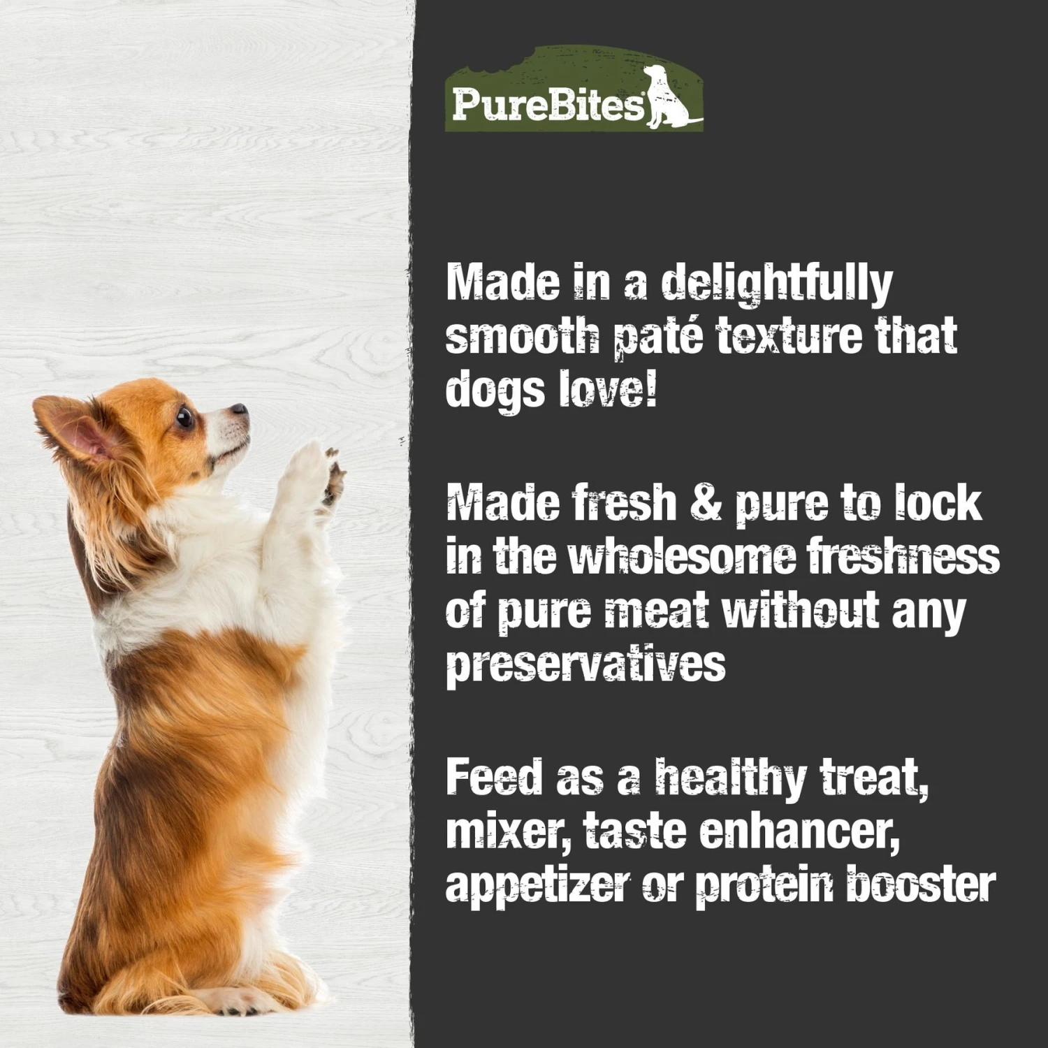 PureBites 100% Pure Chicken & Beef Paté Dog Food Toppings, 2.5-oz Can, 12 Count 4 PureBites 100% Pure Chicken & Beef Paté Dog Food Toppings, 2.5-oz Can, 12 Count - Image 4
