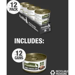 PureBites 100% Pure Chicken & Beef Paté Dog Food Toppings, 2.5-oz Can, 12 Count 12 PureBites 100% Pure Chicken & Beef Paté Dog Food Toppings, 2.5-oz Can, 12 Count -Pawsphoria Sales Store 356464 PT5. AC SS1800 V1677859842