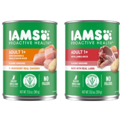 Iams ProActive Health Classic Ground With Chicken & Whole Grain Rice Adult Wet Dog Food & Iams ProActive Health Classic Ground With Lamb & Whole Grain Rice Adult Wet Dog Food