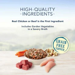 Blue Buffalo Delectables Chicken & Beef Dinner Variety Pack Grain-Free Wet Dog Food Topper, 3-oz Pouches, Case Of 12 & Blue Buffalo Wilderness Trail Toppers Wild Cuts Variety Pack Chunky Chicken & Beef Bites In Gravy Grain-Free Dog Food Topper, 3-oz, Pouch Of 12 -Pawsphoria Sales Store 356845 PT4. AC SS1800 V1640892724