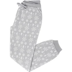 Frisco Gray Fair Isle Polar Fleece Unisex Adult Pajama Pants