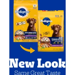 Pedigree Tender Bites Adult Complete Nutrition Chicken & Steak Flavor Dry Dog Food, 14-lb Bag -Pawsphoria Sales Store 362457 PT2. AC SS1800 V1643222569