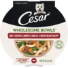 Cesar Wholesome Bowls Beef, Chicken, Carrots, Barley & Green Beans Recipe Small Breed Adult Soft Wet Dog Food