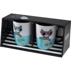 Pounce + Fetch Sip Of Art Furry Friends Ceramic Coffee Mug Set, 15-oz, Style Varies -Pawsphoria Sales Store 363198 PT6. AC SS1800 V1644005569