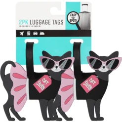 Pounce + Fetch Pet Design Luggage Id Tag, 2 Count, Style Varies