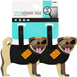 Pounce + Fetch Pet Design Luggage Id Tag, 2 Count, Style Varies -Pawsphoria Sales Store 363200 PT2. AC SS1800 V1658443324