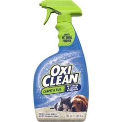 OxiClean Carpet & Area Rug Dog, Cat & Small Pet Stain & Odor Remover, 24-oz Bottle