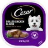 Cesar Classic Loaf In Sauce Grilled Chicken Flavor Grain-Free Small Breed Adult Wet Dog Food Trays