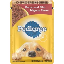 Pedigree Chopped Ground Dinner Bacon & Filet Mignon Flavor Adult Wet Dog Food