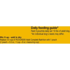Pedigree Chopped Ground Dinner Bacon & Filet Mignon Flavor Adult Wet Dog Food -Pawsphoria Sales Store 367235 PT4. AC SS1800 V1644441707