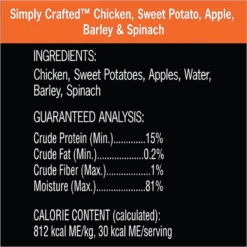 Cesar Simply Crafted Variety Pack Chicken, Carrots, Potatoes & Peas & Chicken, Sweet Potato, Apple, Barley & Spinach Limited-Ingredient Wet Dog Food Topper -Pawsphoria Sales Store 367262 PT5. AC SS1800 V1644380532
