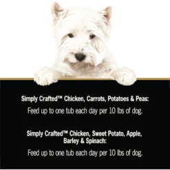 Cesar Simply Crafted Variety Pack Chicken, Carrots, Potatoes & Peas & Chicken, Sweet Potato, Apple, Barley & Spinach Limited-Ingredient Wet Dog Food Topper -Pawsphoria Sales Store 367262 PT6. AC SS1800 V1644375145