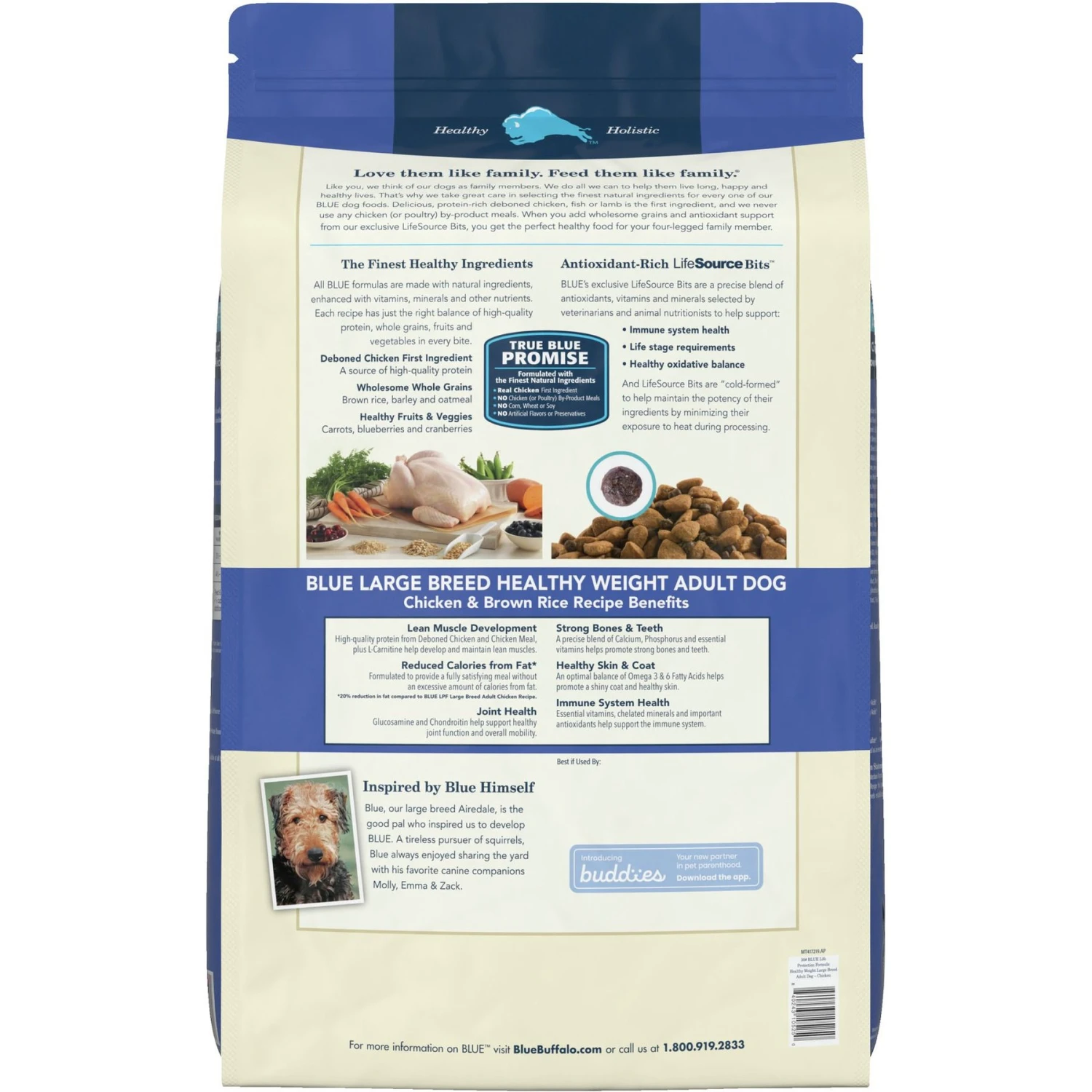 Blue Buffalo Life Protection Formula Large Breed Healthy Weight Adult Chicken & Brown Rice Recipe Dry Dog Food & Blue Buffalo True Solutions Healthy Weight Natural Weight Control Chicken Adult Wet Dog Food 7 Blue Buffalo Life Protection Formula Large Breed Healthy Weight Adult Chicken & Brown Rice Recipe Dry Dog Food & Blue Buffalo True Solutions Healthy Weight Natural Weight Control Chicken Adult Wet Dog Food - Image 7