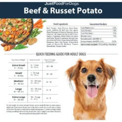 JustFoodForDogs Beef & Russet Potato Recipe Frozen Human-Grade Fresh Dog Food 15 JustFoodForDogs Beef & Russet Potato Recipe Frozen Human-Grade Fresh Dog Food -Pawsphoria Sales Store 368089 PT6. AC SS1800 V1696968878