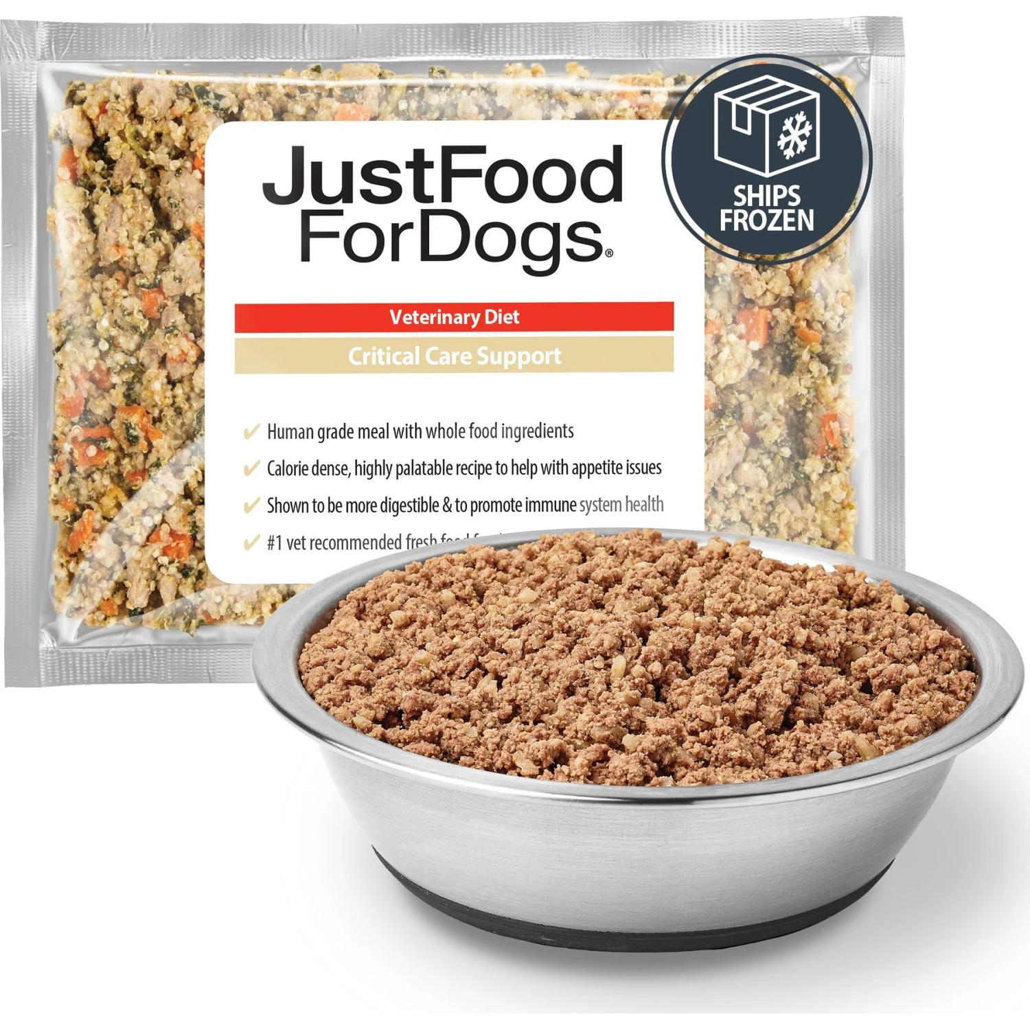 JustFoodForDogs Veterinary Diet Critical Care Support Frozen Human-Grade Fresh Dog Food 1 JustFoodForDogs Veterinary Diet Critical Care Support Frozen Human-Grade Fresh Dog Food