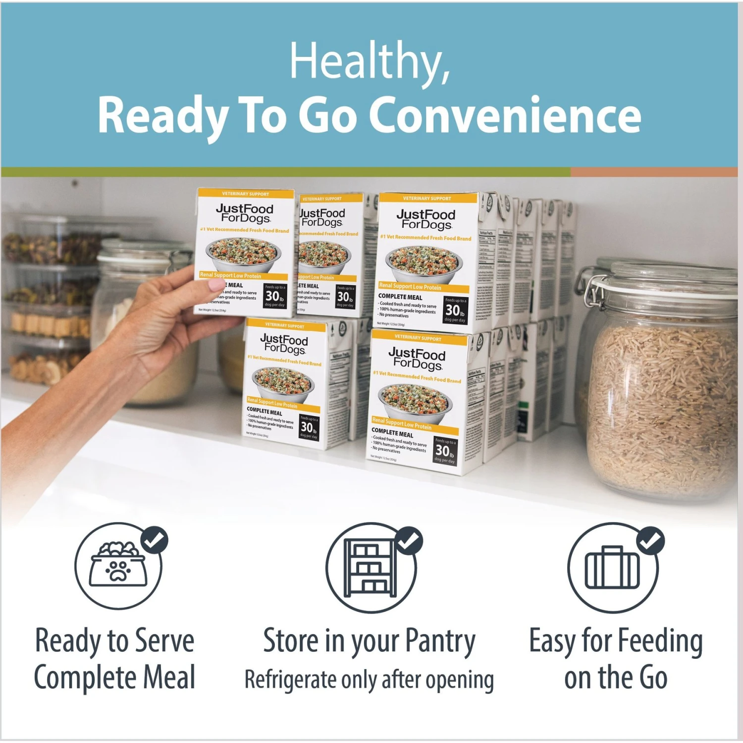 JustFoodForDogs Veterinary Diet PantryFresh Renal Support Low Protein Shelf-Stable Fresh Dog Food, 12.5-oz Pouch, Case Of 12 5 JustFoodForDogs Veterinary Diet PantryFresh Renal Support Low Protein Shelf-Stable Fresh Dog Food, 12.5-oz Pouch, Case Of 12 - Image 5