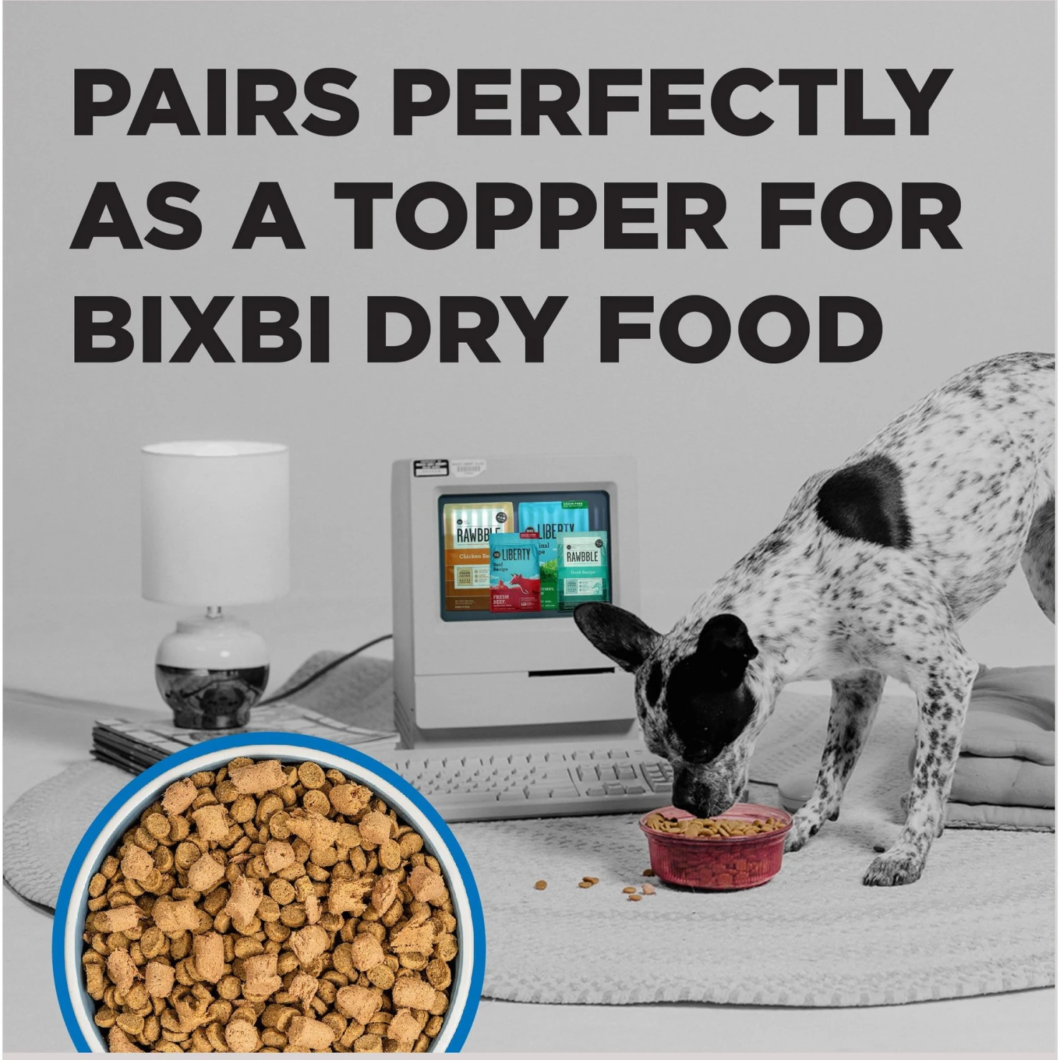 BIXBI Liberty Freeze Chicken & Salmon Recipe Dried Topper & Dog Treat, 4.5-oz Bag 5 BIXBI Liberty Freeze Chicken & Salmon Recipe Dried Topper & Dog Treat, 4.5-oz Bag - Image 5