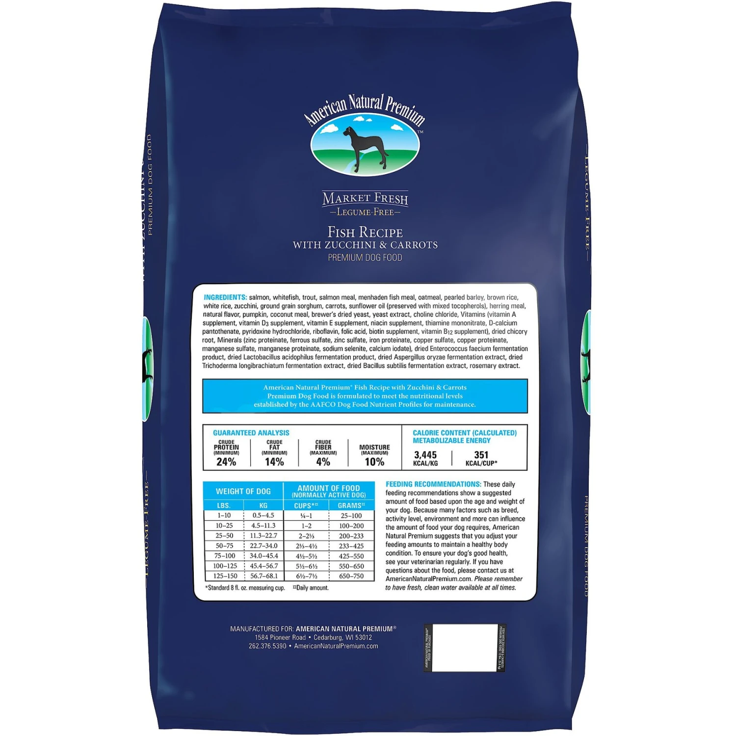 American Natural Premium Market Fresh Fish Recipe With Zucchini & Carrots Dry Dog Food 2 American Natural Premium Market Fresh Fish Recipe With Zucchini & Carrots Dry Dog Food - Image 2