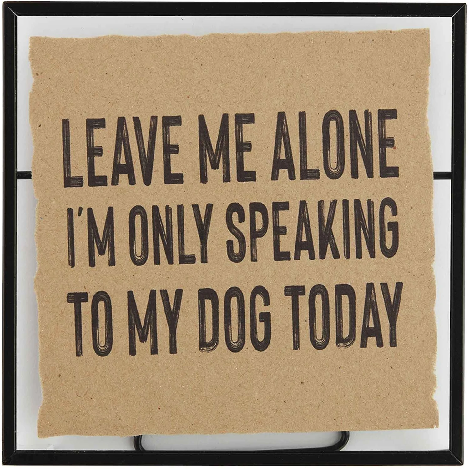 Mud Pie Funny Kraft Leave Me Alone Dog Plaque 1 Mud Pie Funny Kraft Leave Me Alone Dog Plaque