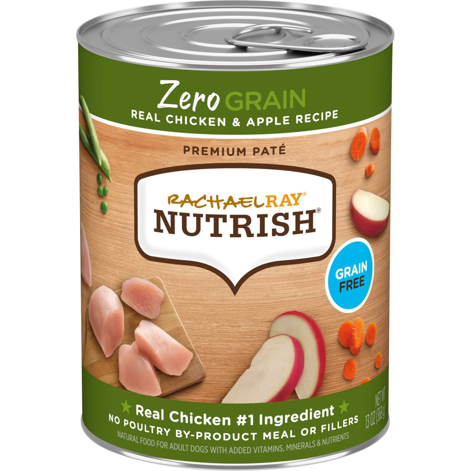 Rachael Ray Nutrish Zero Grain Real Chicken & Apple Recipe Wet Dog Food, 13-oz Can, Case Of 12 1 Rachael Ray Nutrish Zero Grain Real Chicken & Apple Recipe Wet Dog Food, 13-oz Can, Case Of 12