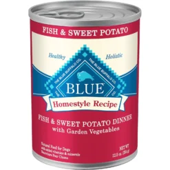 Blue Buffalo Homestyle Recipe Fish & Sweet Potato Dinner With Garden Vegetables Canned Dog Food
