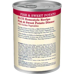 Blue Buffalo Homestyle Recipe Fish & Sweet Potato Dinner With Garden Vegetables Canned Dog Food -Pawsphoria Sales Store 46808 PT2. AC SS1800 V1572895137