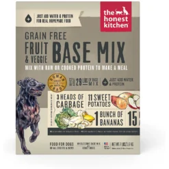 The Honest Kitchen Fruit & Veggie Grain-Free Dehydrated Dog Base Mix