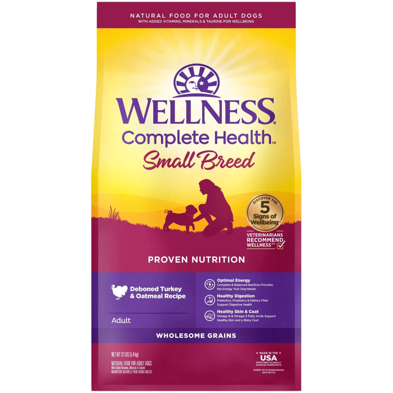 Wellness Small Breed Complete Health Adult Turkey & Oatmeal Recipe Natural Dry Dog Food 1 Wellness Small Breed Complete Health Adult Turkey & Oatmeal Recipe Natural Dry Dog Food