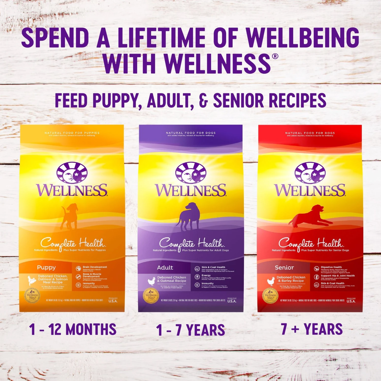 Wellness Complete Health Adult Deboned Chicken & Oatmeal Recipe Dry Dog Food 5 Wellness Complete Health Adult Deboned Chicken & Oatmeal Recipe Dry Dog Food - Image 5