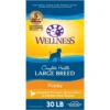 Wellness Large Breed Complete Health Puppy Deboned Chicken, Brown Rice & Salmon Meal Recipe Dry Dog Food