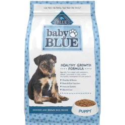 Blue Buffalo Baby Blue Healthy Growth Formula Natural Chicken & Brown Rice Recipe Puppy Dry Food & Blue Buffalo Baby Blue Natural Savory Chicken Puppy Treats, 4-oz Bag -Pawsphoria Sales Store 501858 PT5. AC SS1800 V1648510911