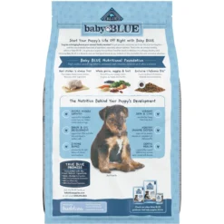 Blue Buffalo Baby Blue Healthy Growth Formula Natural Chicken & Brown Rice Recipe Puppy Dry Food & Blue Buffalo Baby Blue Natural Savory Chicken Puppy Treats, 4-oz Bag -Pawsphoria Sales Store 501858 PT6. AC SS1800 V1648515125