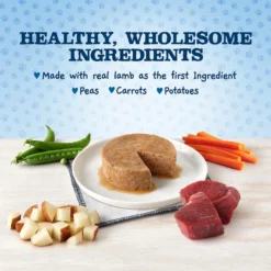 Blue Buffalo Baby Blue Healthy Growth Formula Natural Lamb & Vegetable Recipe Puppy Wet Food, 3.5-oz Cups, Case Of 12 -Pawsphoria Sales Store 502206 PT3. AC SS1800 V1647639216