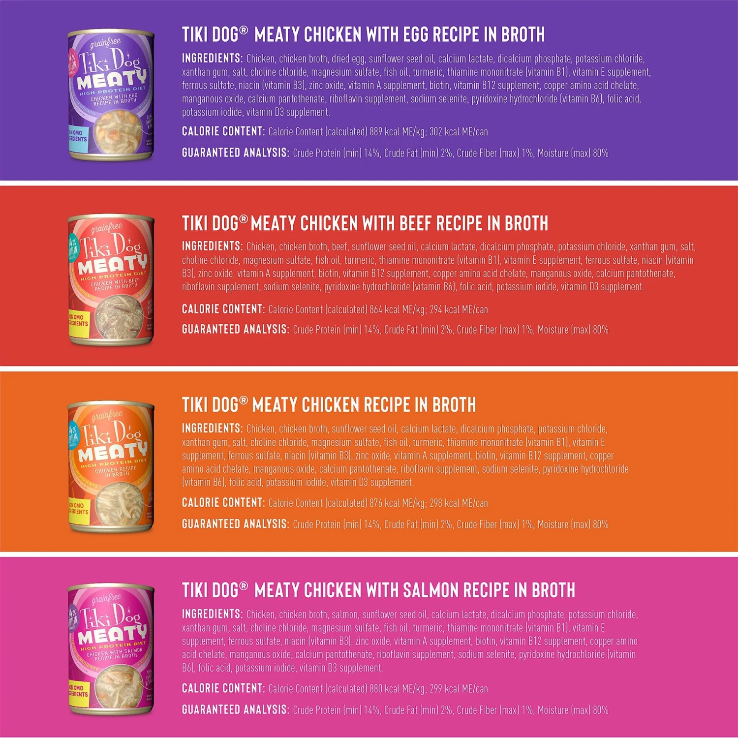 Tiki Dog Meaty Variety Pack Grain-Free Shredded Boxed Wet Dog Food, 12-oz, Case Of 8 3 Tiki Dog Meaty Variety Pack Grain-Free Shredded Boxed Wet Dog Food, 12-oz, Case Of 8 - Image 3