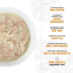 Tiki Dog Meaty Whole Foods Grain-Free Chicken & Duck Chunks In Gravy Canned Dog Food, 12-oz, Case Of 8 -Pawsphoria Sales Store 505146 PT4. AC SS1800 V1648621314