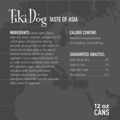 Tiki Dog Taste Of Asia! Grain-Free Chicken & Snow Peas Stir Fry Chunks In Gravy Canned Dog Food, 12-oz, Case Of 8 10 Tiki Dog Taste Of Asia! Grain-Free Chicken & Snow Peas Stir Fry Chunks In Gravy Canned Dog Food, 12-oz, Case Of 8 -Pawsphoria Sales Store 505218 PT2. AC SS1800 V1648580188