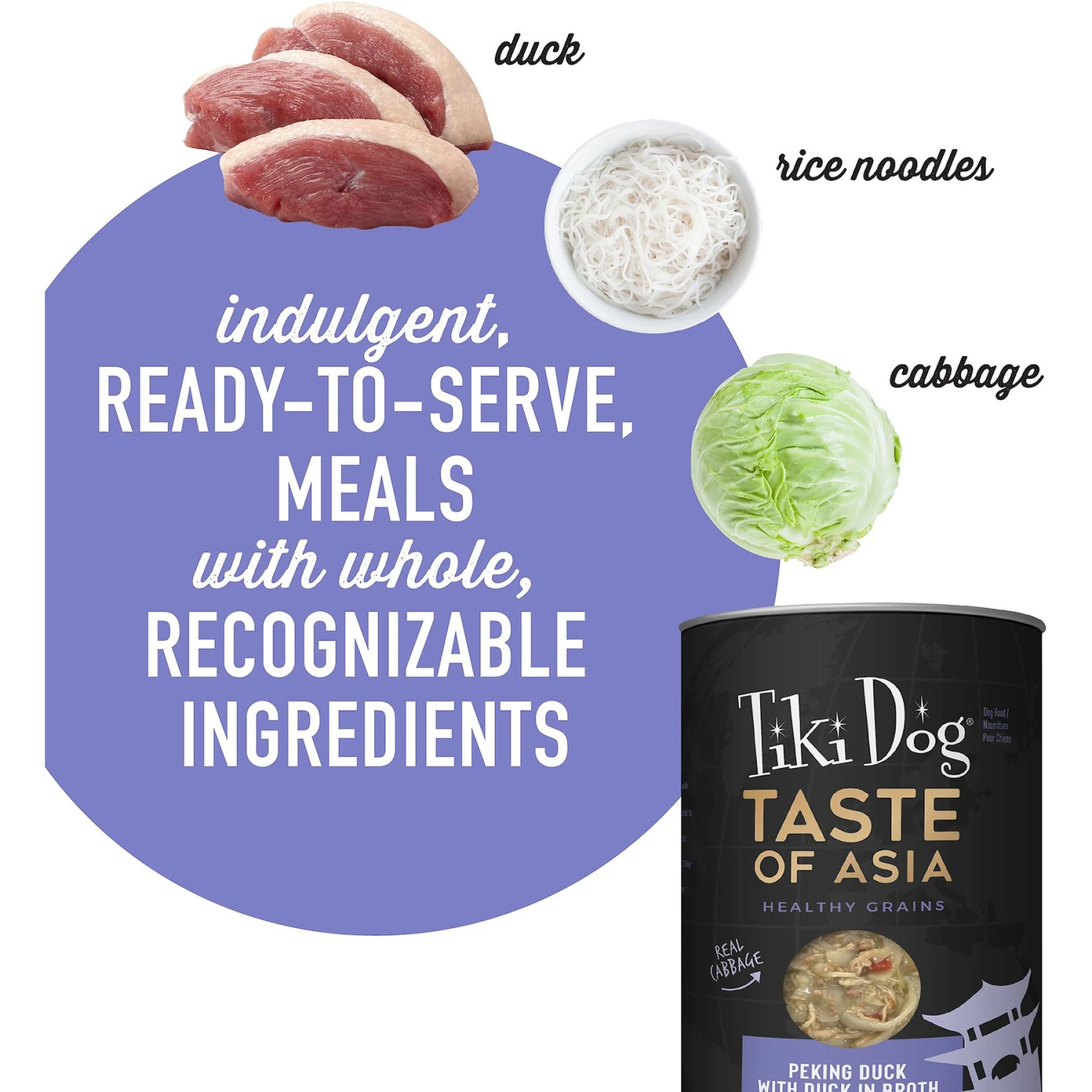 Tiki Dog Taste Of Asia! Grain-Free Peking Duck Chunks In Gravy Canned Dog Food, 12-oz, Case Of 8 4 Tiki Dog Taste Of Asia! Grain-Free Peking Duck Chunks In Gravy Canned Dog Food, 12-oz, Case Of 8 - Image 4