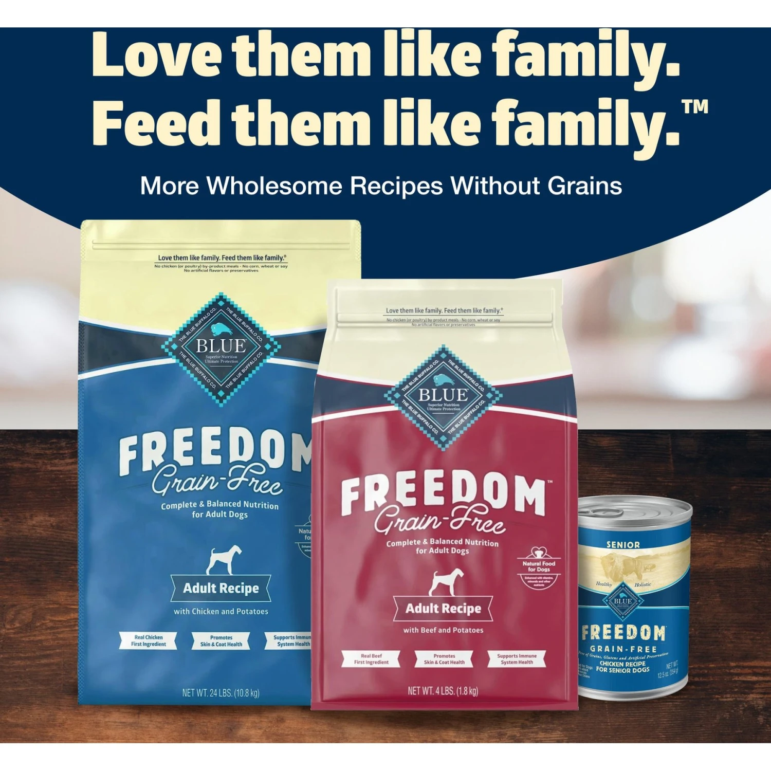 Blue Buffalo Freedom Adult Chicken Recipe Grain-Free Dry Dog Food 8 Blue Buffalo Freedom Adult Chicken Recipe Grain-Free Dry Dog Food - Image 8