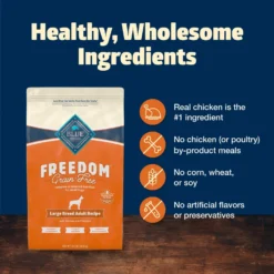 Blue Buffalo Freedom Large Breed Adult Chicken Recipe Grain-Free Dry Dog Food -Pawsphoria Sales Store 50826 PT5. AC SS1800 V1649117785