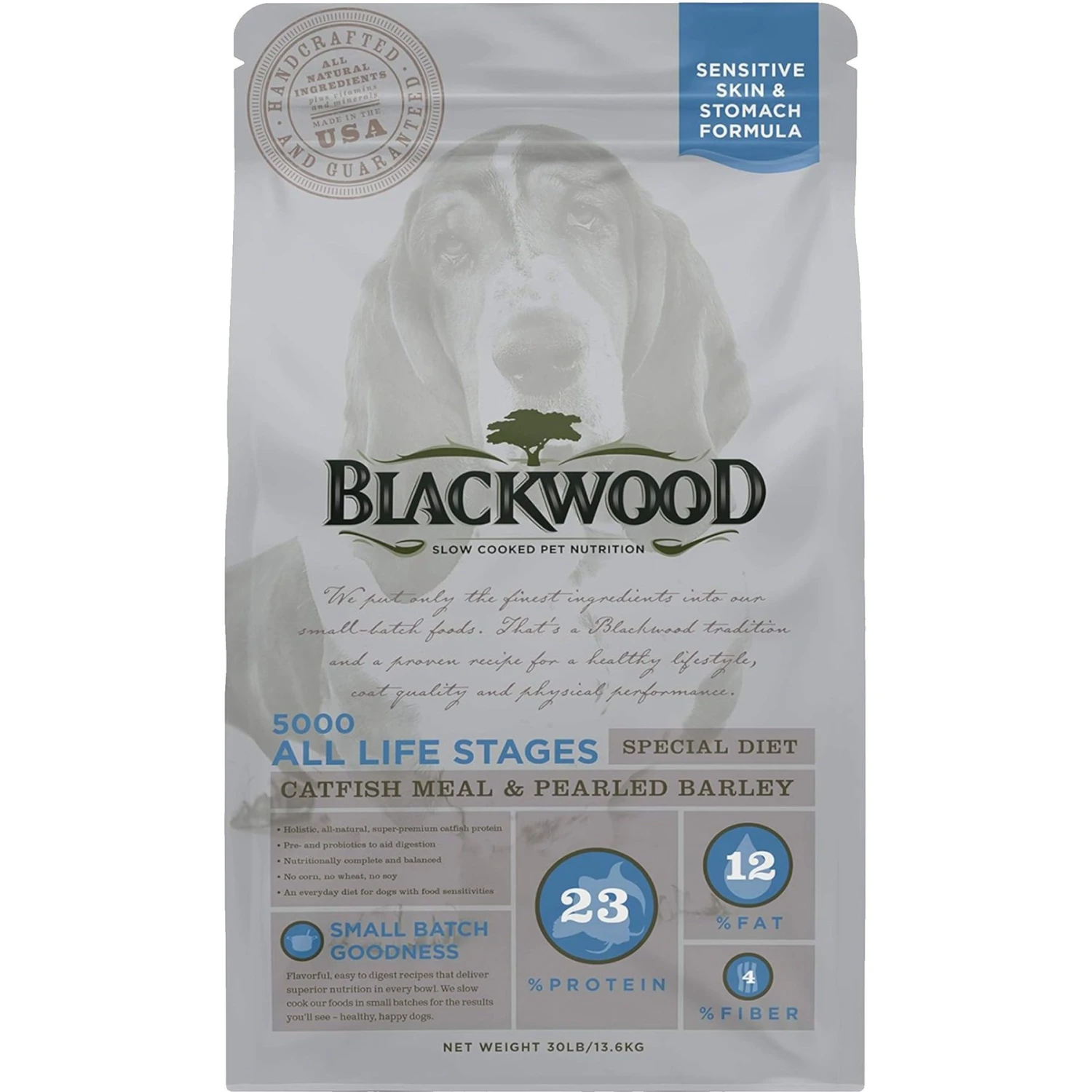 Blackwood 5000 Catfish Meal & Pearled Barley Sensitive Skin & Stomach Formula Dry Dog Food 1 Blackwood 5000 Catfish Meal & Pearled Barley Sensitive Skin & Stomach Formula Dry Dog Food